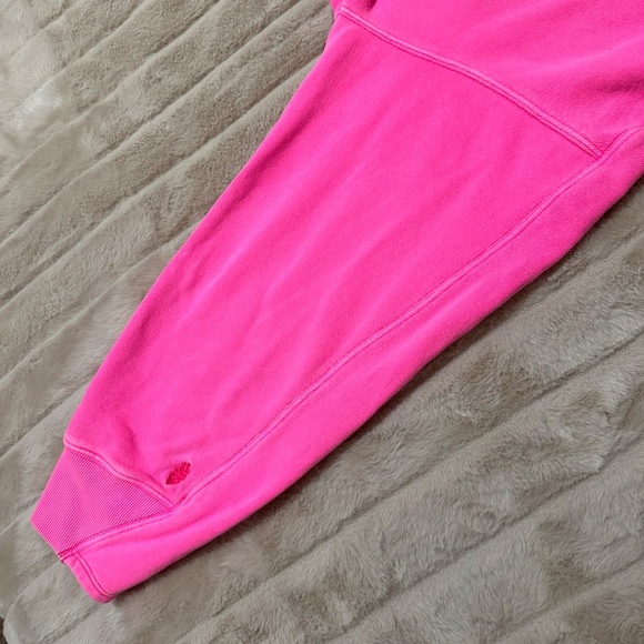 Free People Movement Spur of the Moment Solid Hoodie Midi Dress Sweatshirt Pink - Picture 10 of 16